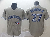 Blue Jays 27 Vladimir Guerrero Jr. Gray Cool Base Jersey (1),baseball caps,new era cap wholesale,wholesale hats